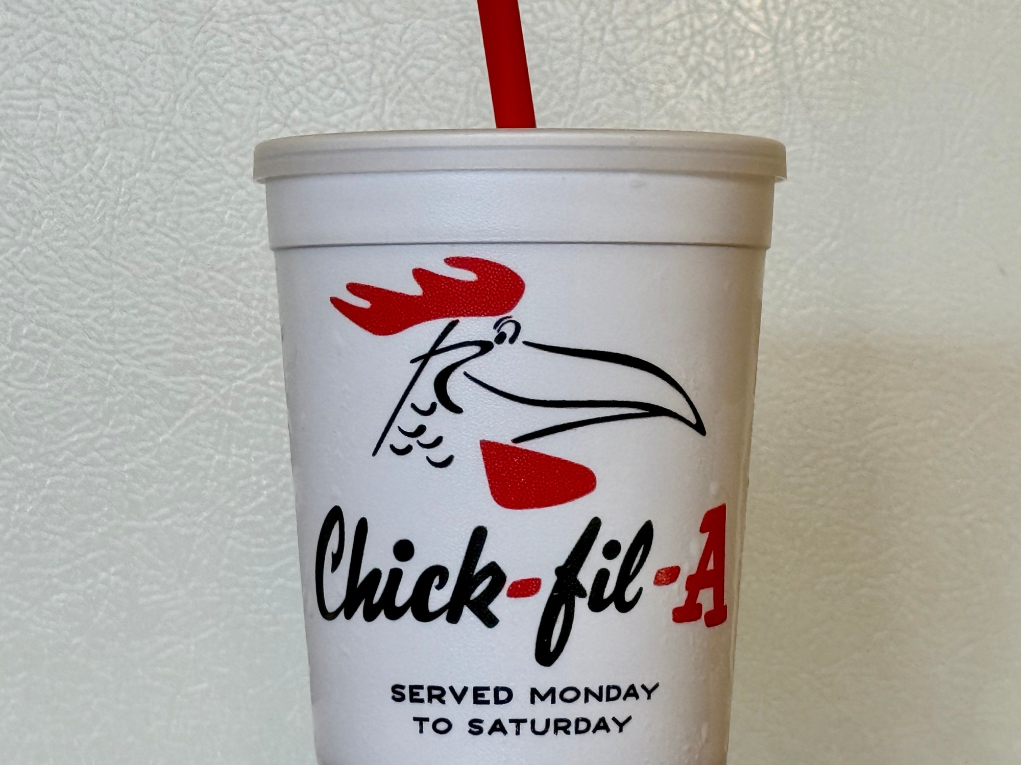 Chick-fil-A is marking its 80th anniversary with a series of collectible cups. The first one features Doodles, its mascot in the early 1960s. (Photo by Fielding Buck, The Press-Enterprise/SCNG)
