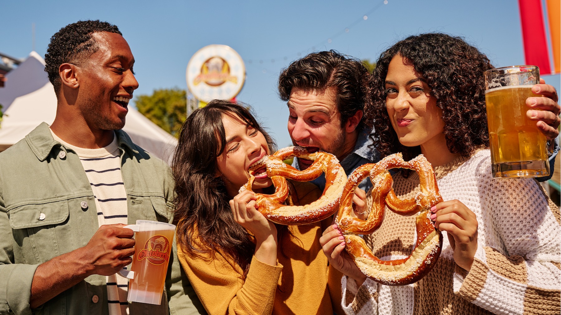 The Oktoberfest festival at Six Flags Magic Mountain. (Courtesy of Six Flags)
